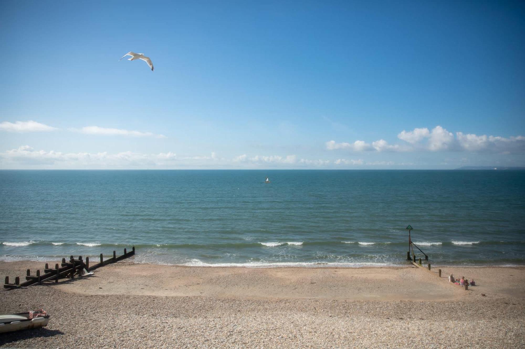High-End Beachfront Getaway Sea View King Bed East Wittering Exterior foto